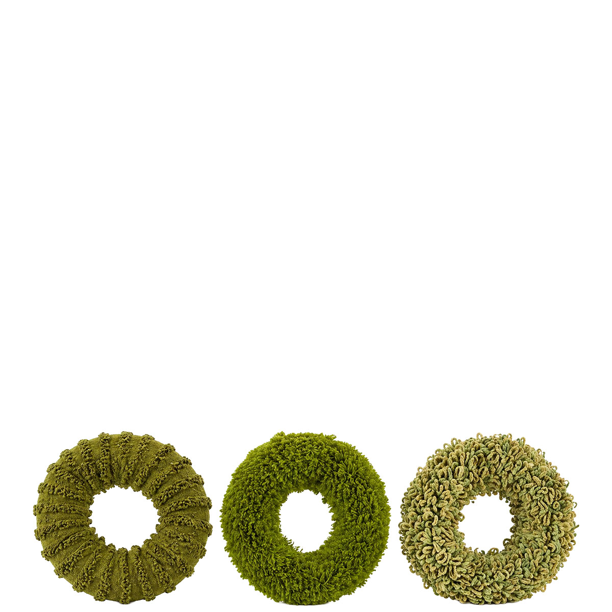 Deko Kranz, Plüschkranz in grüntöne, Ø25cm