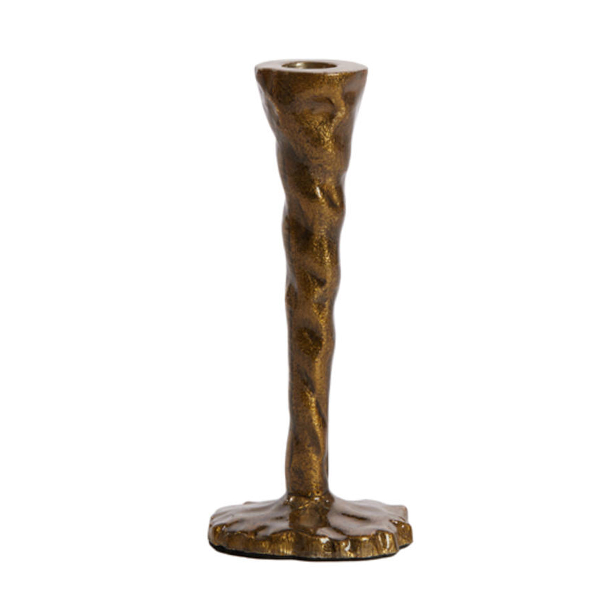 Deko Kerzenständer Bronze Antik, Rustikaler Kerzenhalter im Antik-Look, 20cm, Light & Living