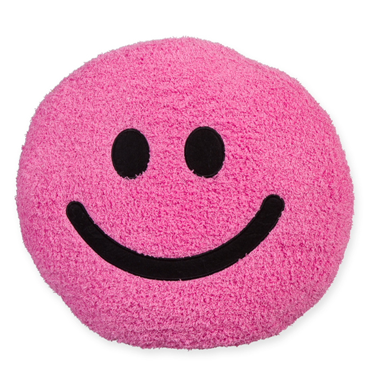 Deko Kissen Smiley Pink, lustiges lachendes Gesicht, Ø30cm
