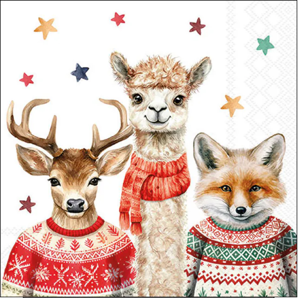 Ambiente Servietten Winter - Martin and friends, 33x33cm