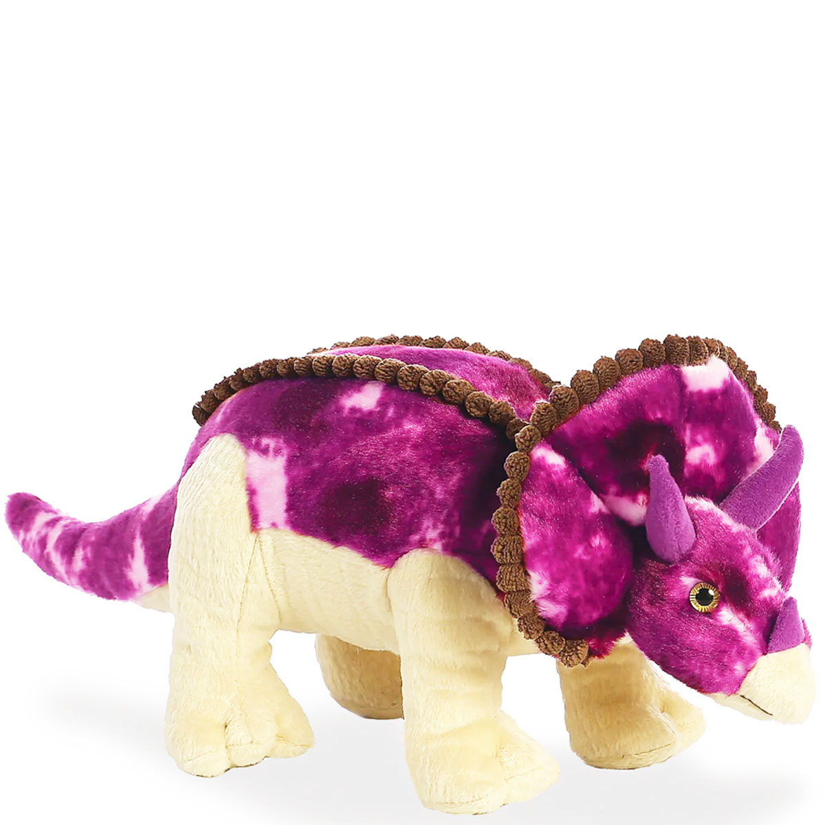 Plüschtier Dinosaurier Triceratops, lila-creme, 33cm, Aurora World