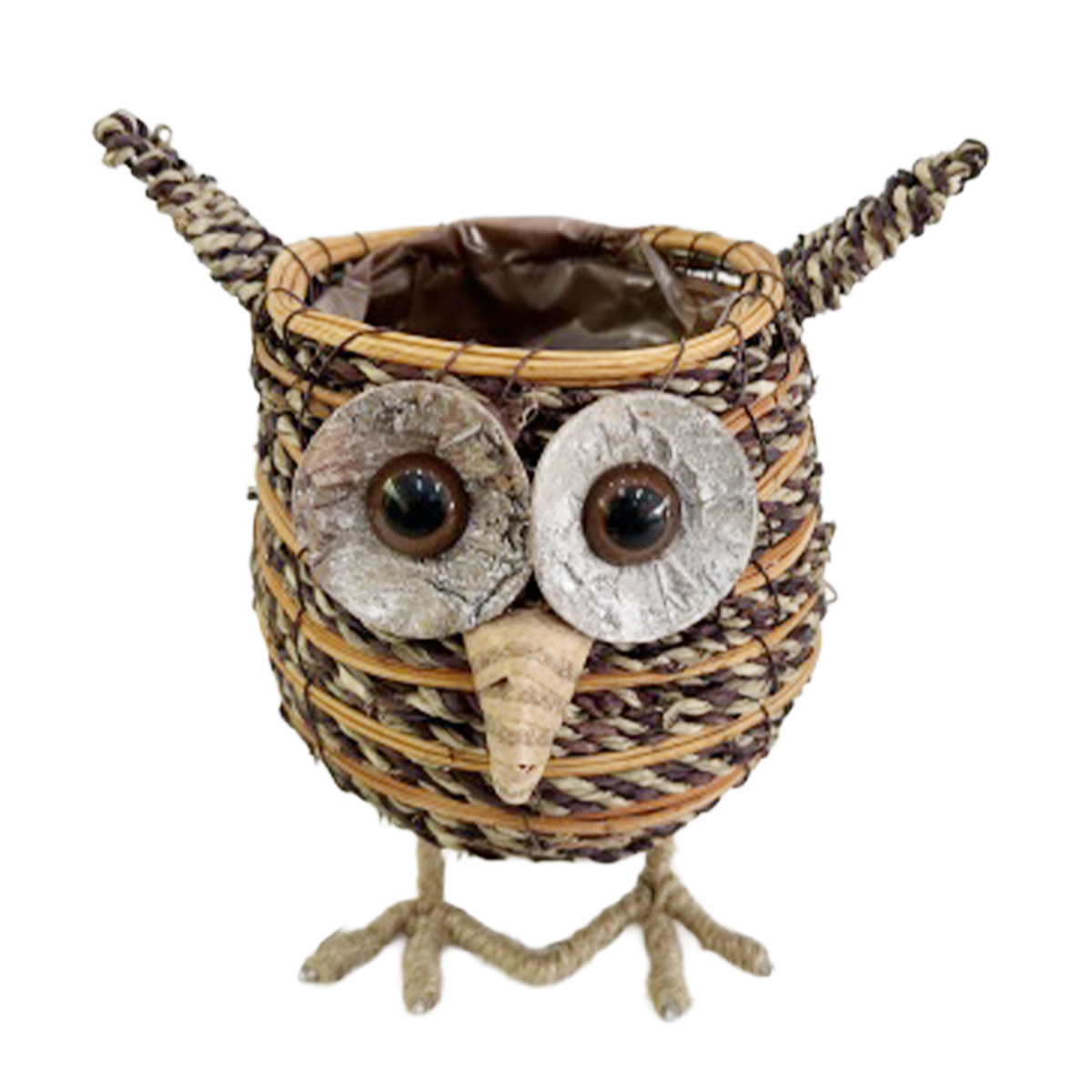 Deko Pflanzkorb Eule, Pflanzeule, 25cm