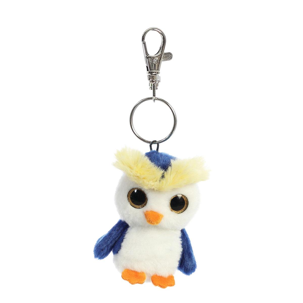 61152_01K25341XFN3W5ZJ90XTET2AG6 Plüsch Schlüsselanhänger Pinguin, Skipee Felsenpinguin, YooHoo, 9cm, Aurora World