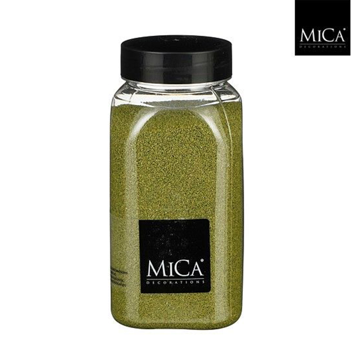 Deko Sand olivgrün, 0,5mm, 650ml, Mica Decorations