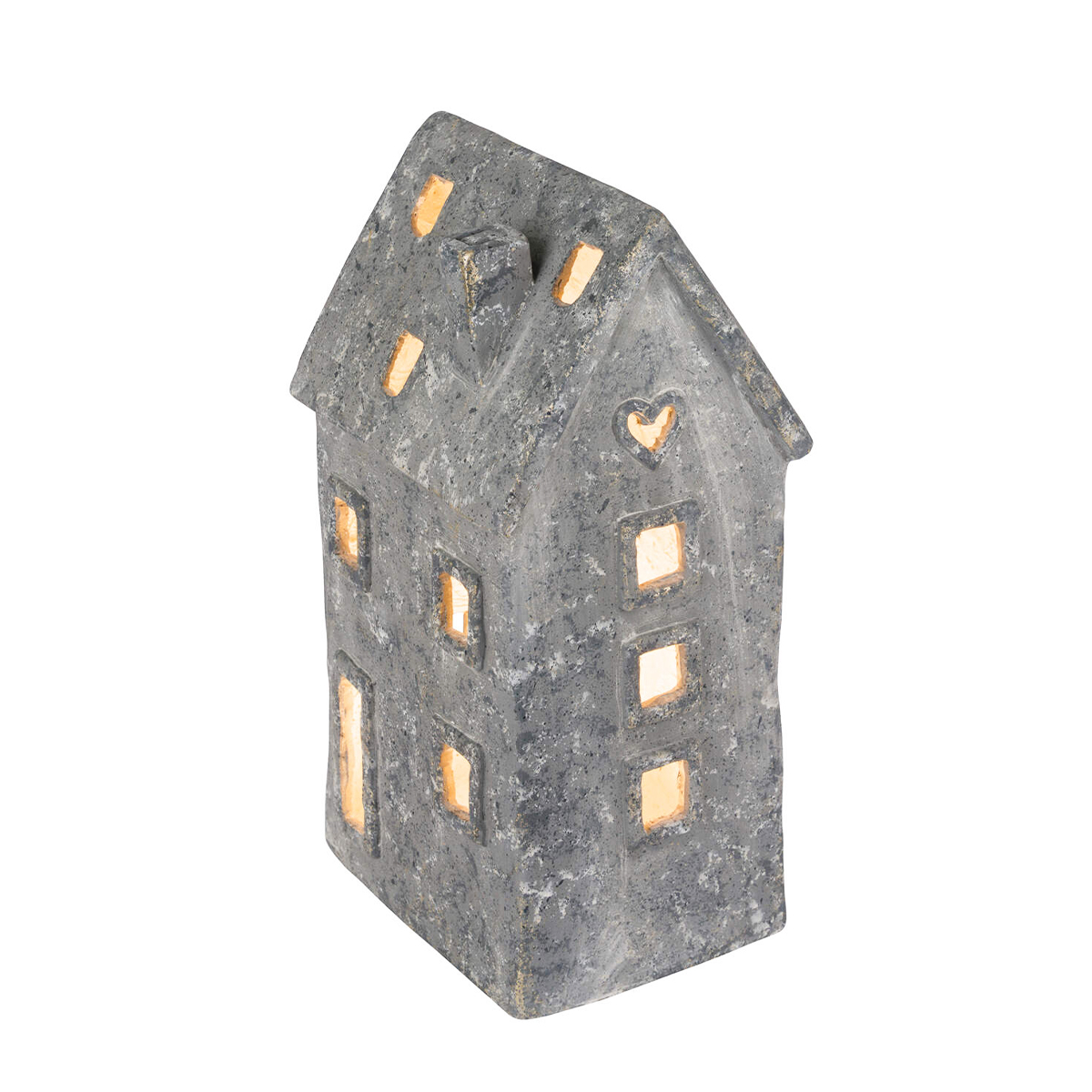 22302215_01J7NE1B9KS60511VDTVVX2450efb2lN87rlFdK LED Haus Weihnachten, graues Haus mit Herz, 22x41cm, Magnesia
