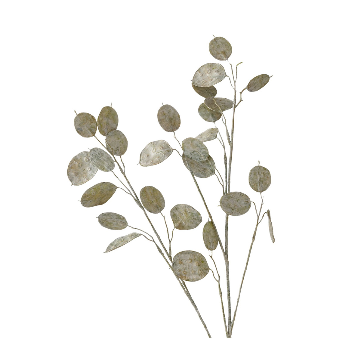 Dekozweig Silberblatt grün, 90cm, Boltze Home Collections