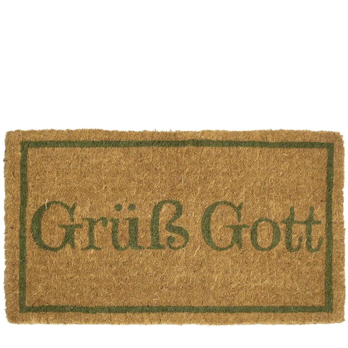 Kokos Fußmatte Grüß Gott, 75x45cm, Mars & More