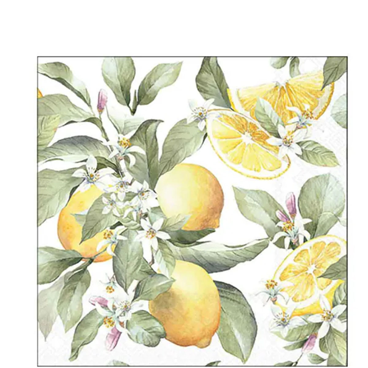 Ambiente Servietten Zitronen Limoni, 25x25cm