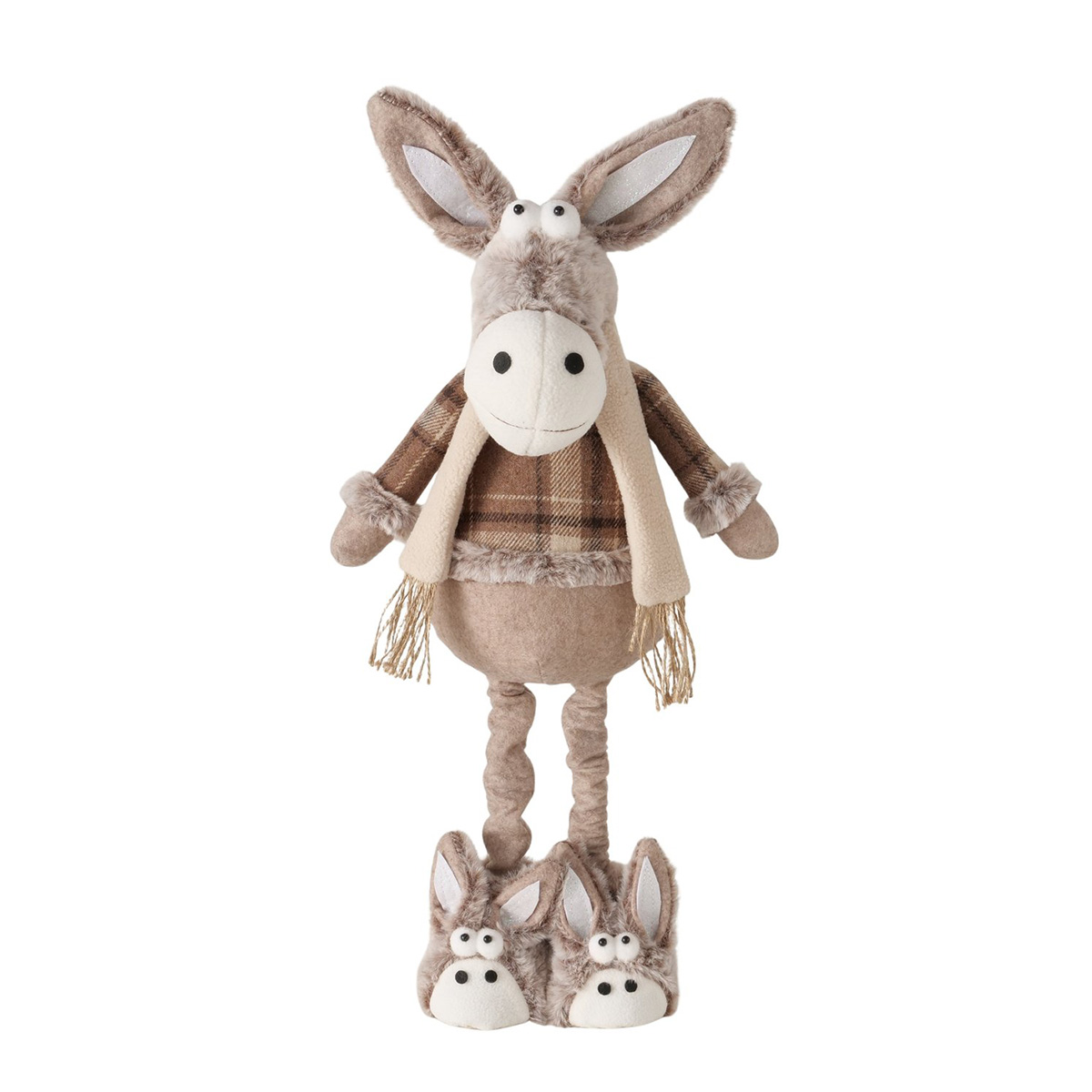 Plüsch Esel Duny mit Teleskopbeine, Boltze Home Collection