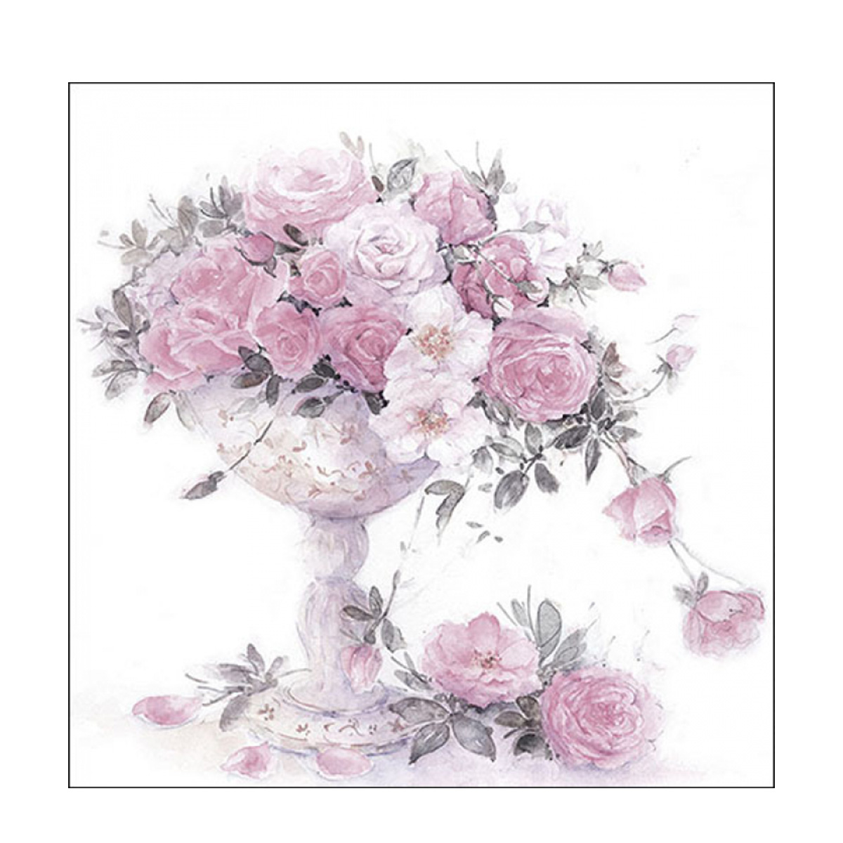 Ambiente Papierservietten Rosen Flora Vintage, 33x33cm