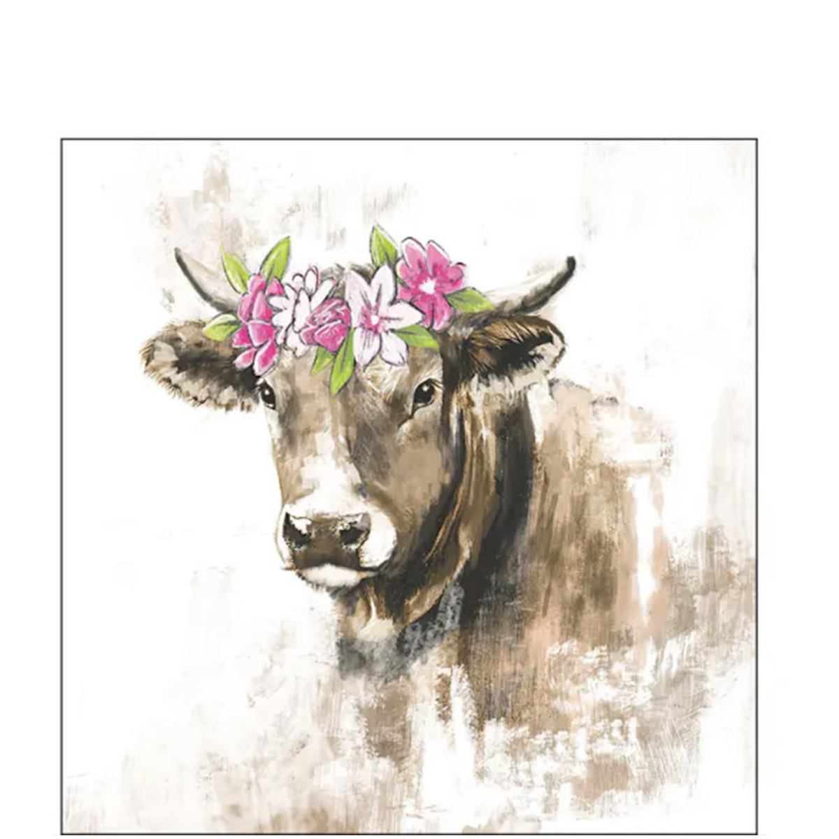 Ambiente Servietten Heimat - Kuh Berta, 25x25cm