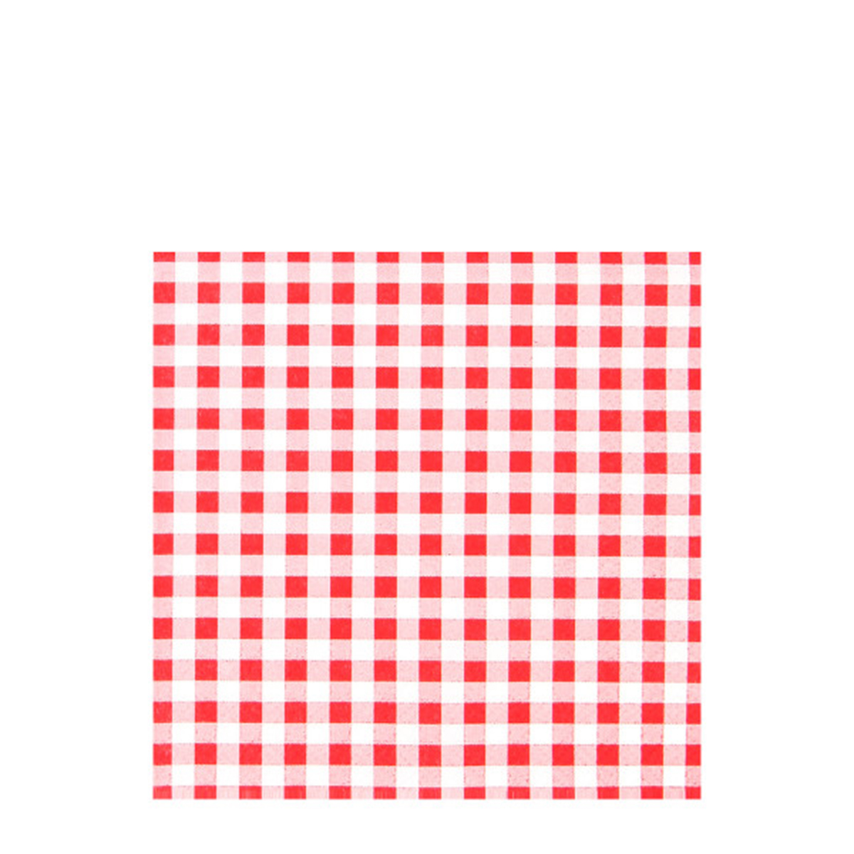 Home Fashion Papierservietten Karo rot, rot-weiß kariert, 25x25cm