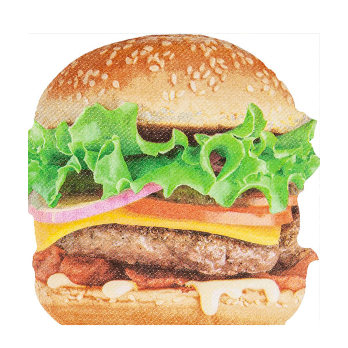 Home Fashion Papierservietten Big Burger, 32x31cm