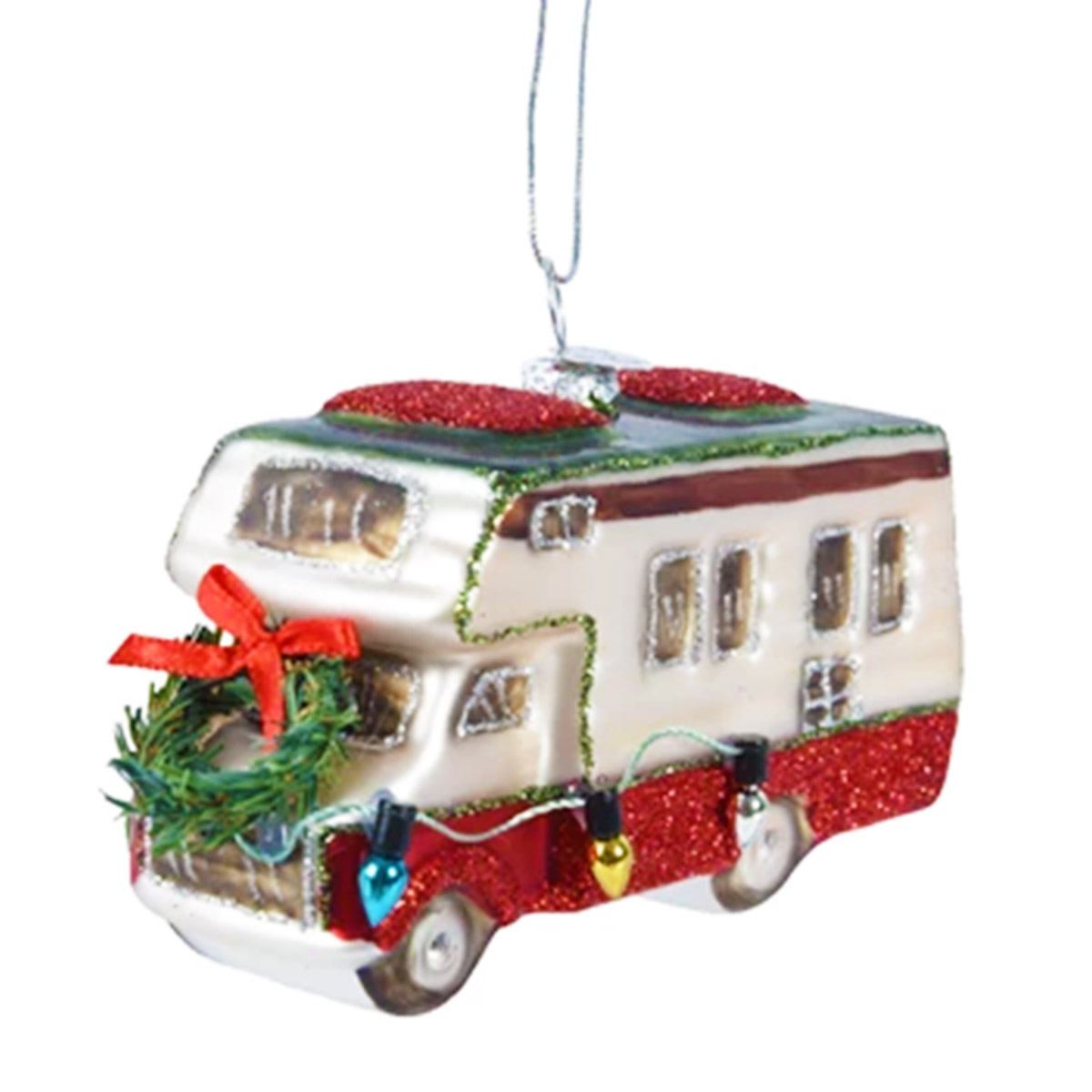121551_01JAAS8YNB9GTH0CY35WR7J97Ttj3pcErMc0djU Baumschmuck Weihnachten, Wohnmobil mit Kranz, 11cm, Kaemingk