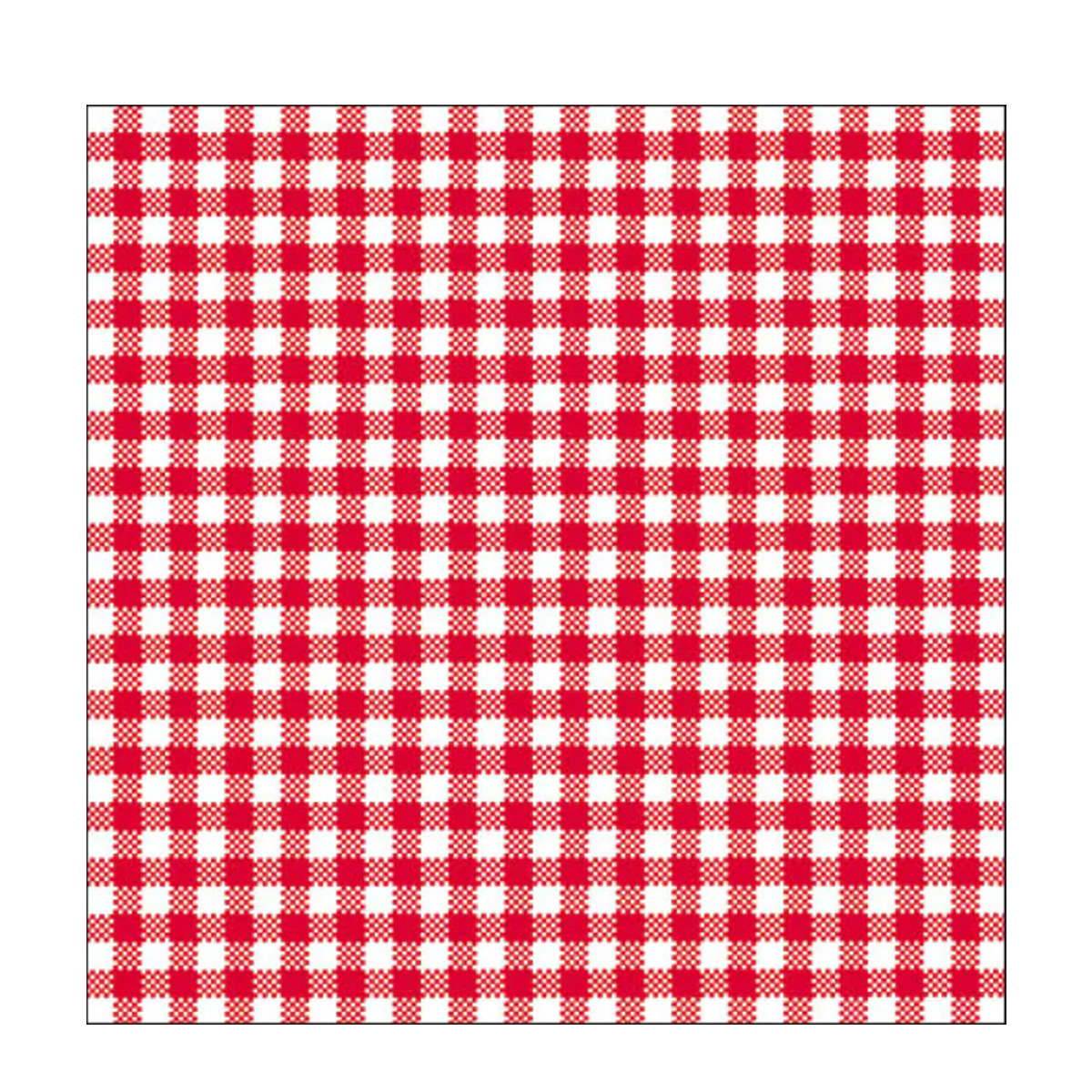 Ambiente Servietten Vichy Karo weiß-rot, 33x33cm