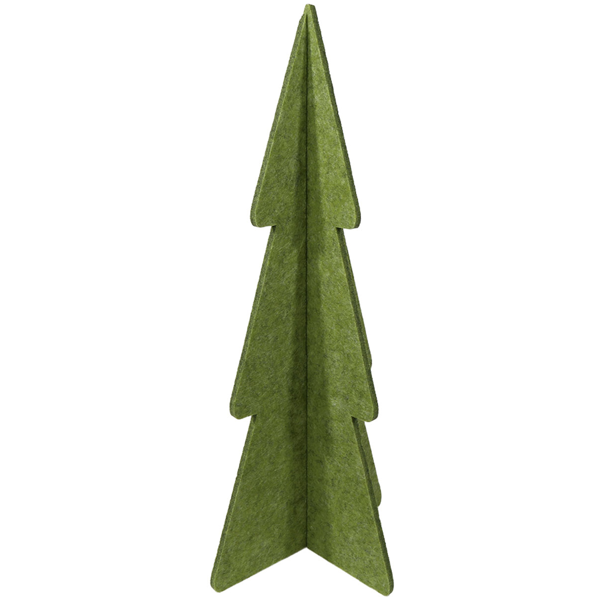 Deko Tannenbaum grün, großer schlanker Filzbaum in 3D, 58cm