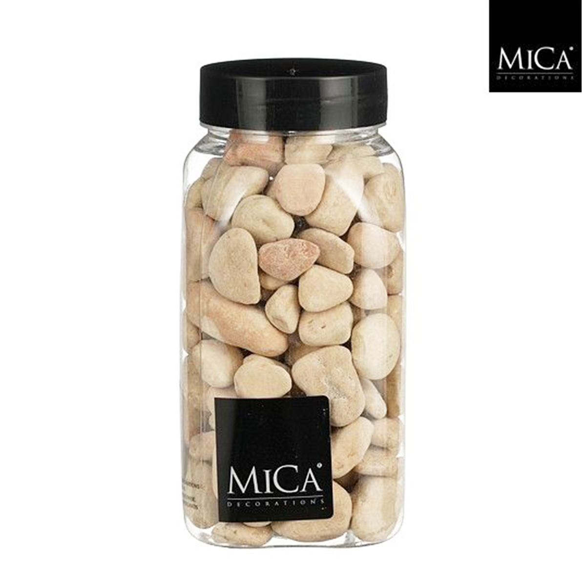 Deko Steine beige, 20-40mm, 650ml, Mica Decorations