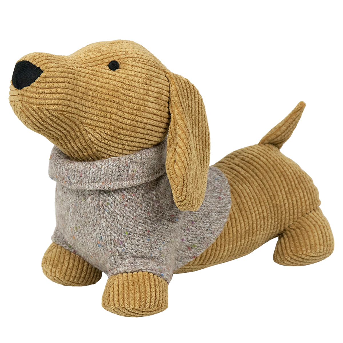 Türstopper Hund, Dackel mit Strickpullover, 30cm, Mars & More 