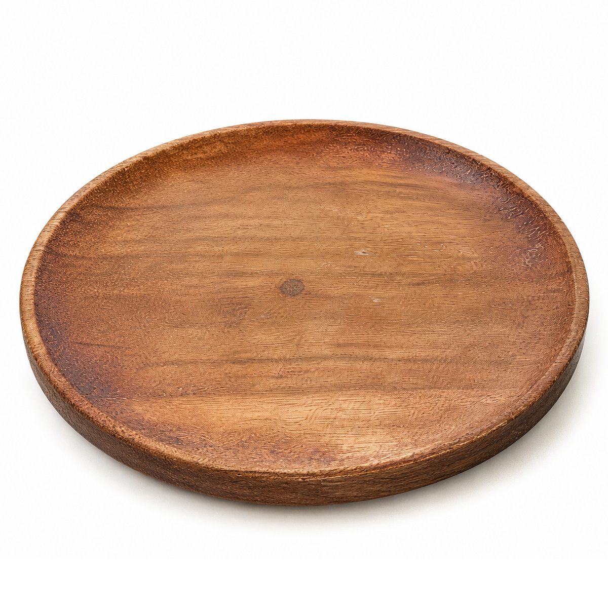 Holz Untersetzer rund, kleiner runder Holzteller Naturholz,10cm