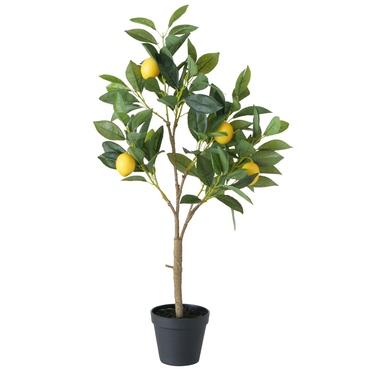 Kunstpflanze Zitrone getopft, Zitronenbaum im Topf, 73cm, Boltze Home Collections