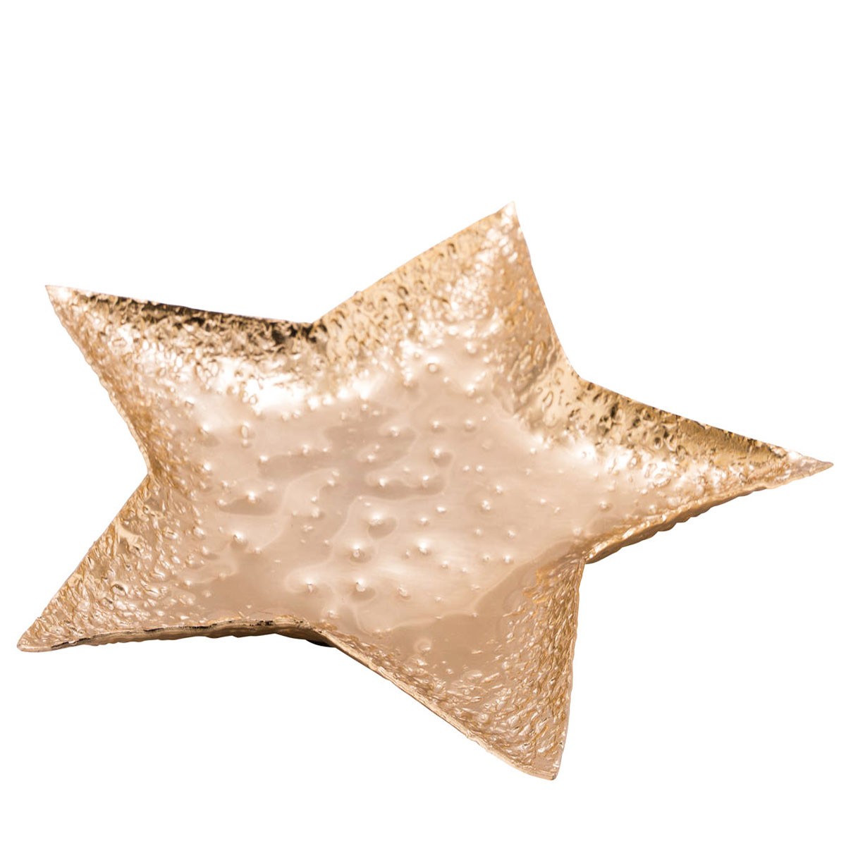 Deko Teller Stern Antiklook gold, Kerzenteller, Plätzchenteller, Weihnachtsteller, Ø45cm 