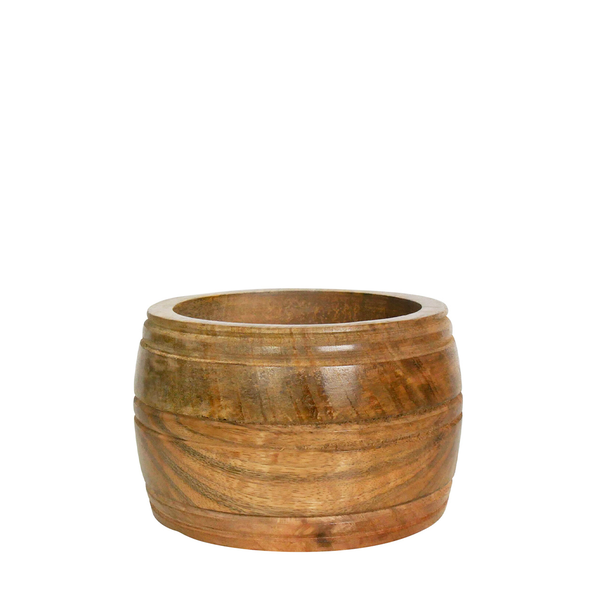 Holzschüssel rund, Schüssel aus Mangoholz, 15x9cm, Mars & More