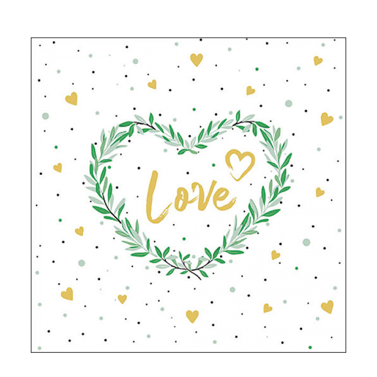 Ambiente Papierservietten Hochzeit Love, 33x33cm