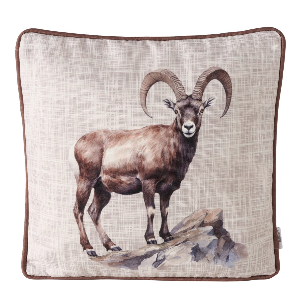 Deko Kissen Steinbock Poldie, 45x45cm, Boltze Home Collections