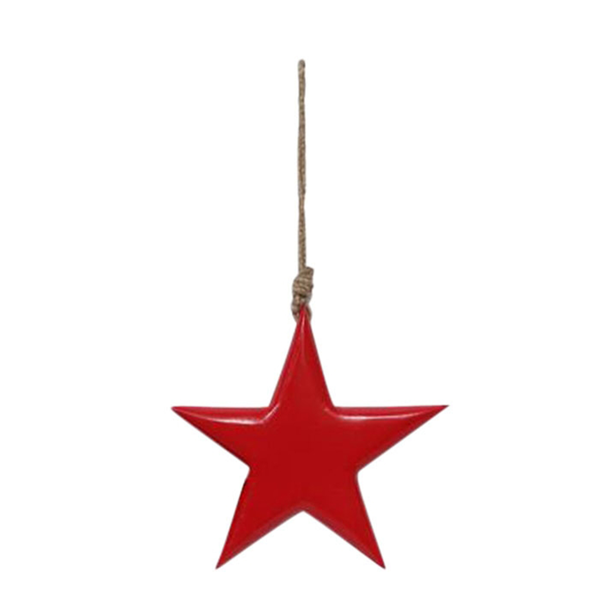 Deko Stern rot, Weihnachtsstern rot, Holzstern, 20cm, Sternhänger