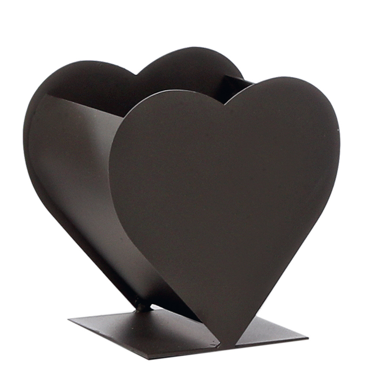 Deko Eisenherz Hannah, Pflanzgefäß in Herzform, 15cm, WMG Grünberger 