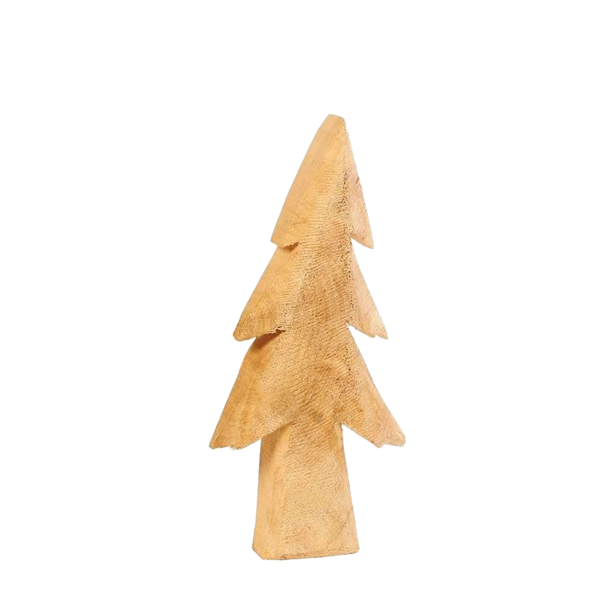 Deko Holzbaum Tanne Natur, Tannenbaum aus rauem Pappelholz , 50cm, WMG Grünberger