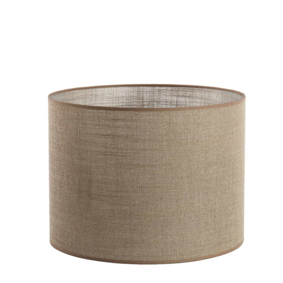 Lampenschirm Caden beige, Lampenschirm Zylinder 40x40x30cm, Light & Living