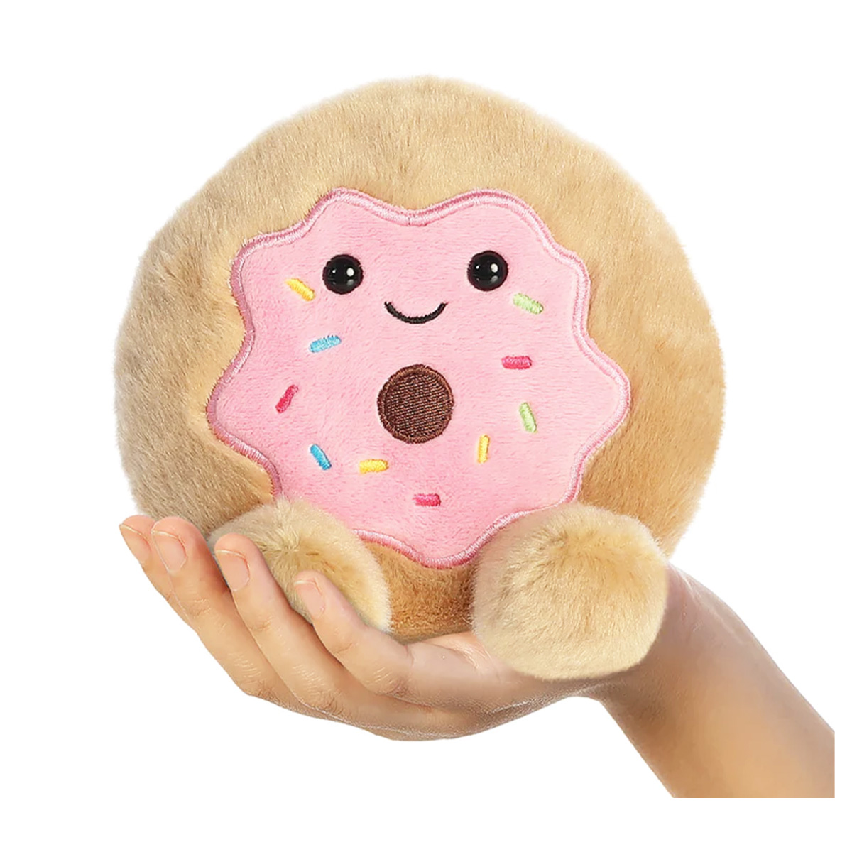 33759UwXWTIJYQ3mKy Plüsch Donat Claire, rosa-hellbraun, Palm Pals, 13cm, Aurora World