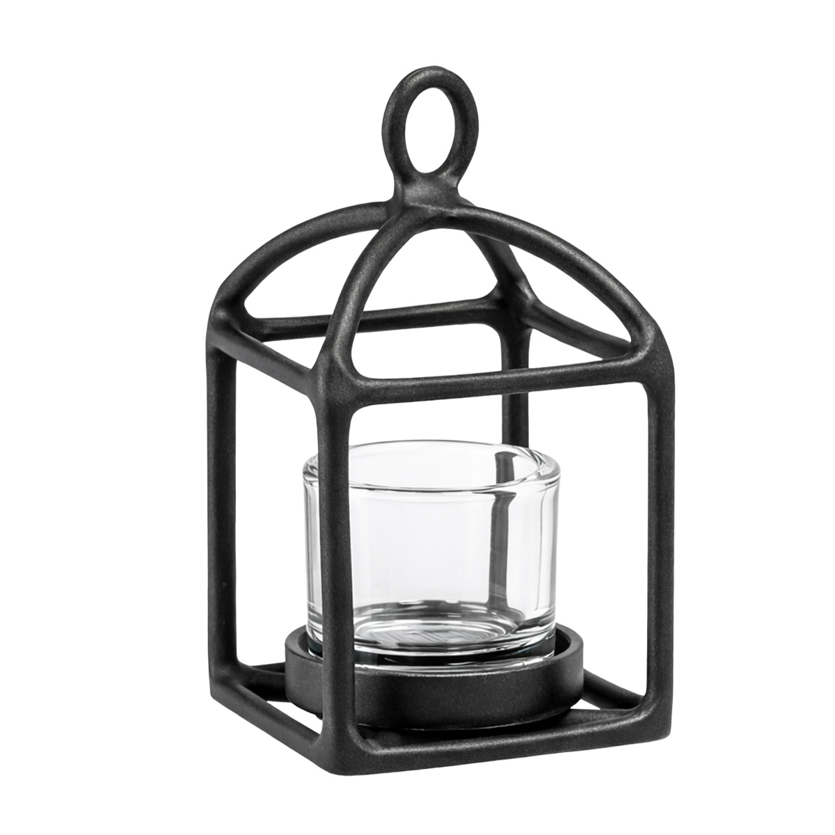 Deko Windlicht Aella, Metallwindlicht 18cm, zum Hängen oder Stellen, WMG Grünberger 