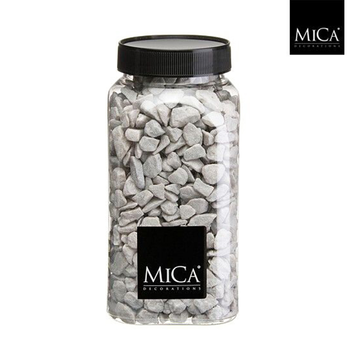 Deko Steine Marbles hellgrau, 9-13mm, 650ml, Mica Decorations Material:  Steine - Marbles