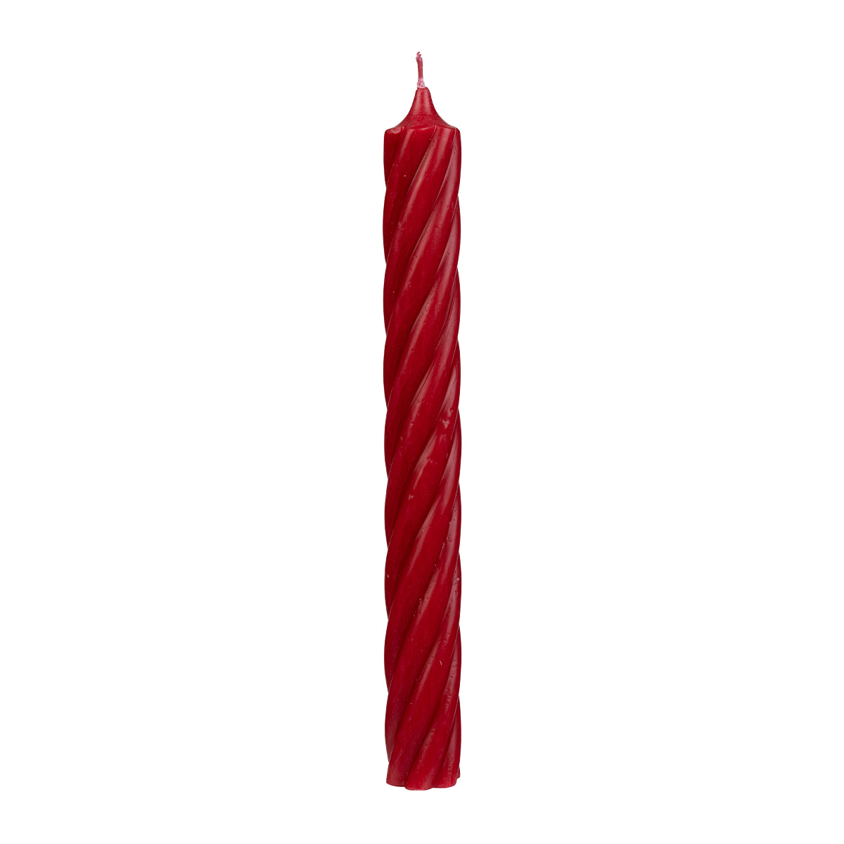139-TR25028RUBIN_01J7TPWJABZTY66X6R867ESKEHDpeEt7kJotOpq Stabkerze Rustic Twist gedreht, rubinrot, 250x28mm, Wenzel Kerzen