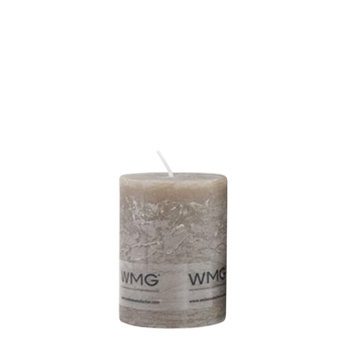 729330_01JDSKSVFE0DYD422EPBFVKA0JIhDrZ6x7i2Oc9 Stumpenkerze Rustic Grau, Wachskerze, 40x38mm, WMG Grünberger