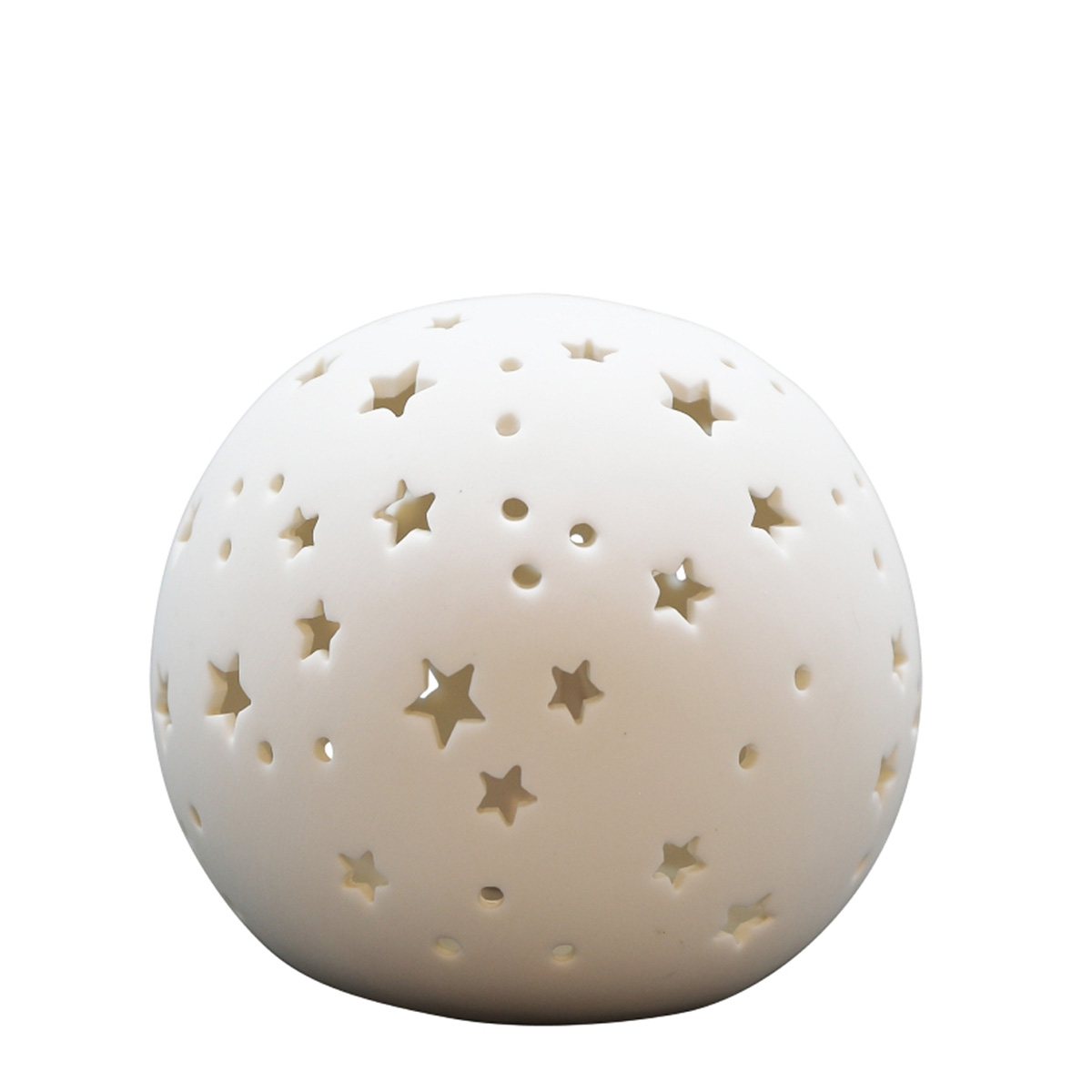 280641_01K5XX1Q5P2803XR09B7EBBJ4V LED Porzellan-Kugellampe mit Sterne, durchscheinend, batteriebetrieb, Timerfunktion, 11cm