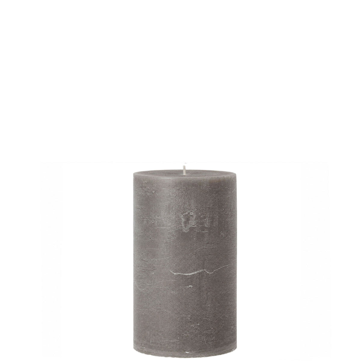 Stumpenkerze Rustic Taupe, Wachskerze 100mm, Ø50mm