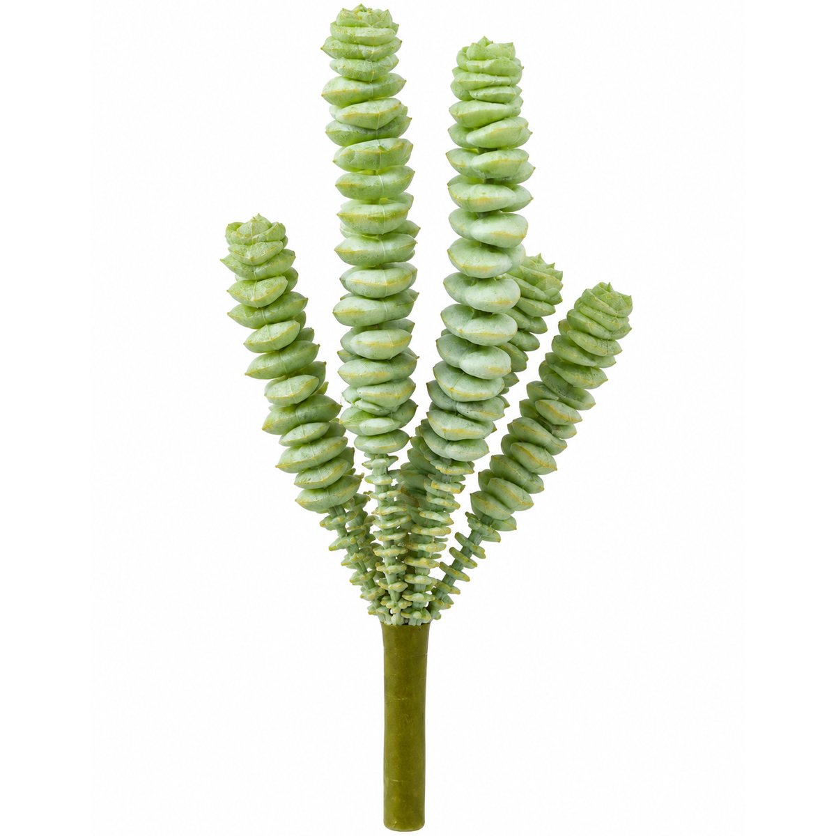 Kunstpflanze Succulente weißgrün, Sukkulentenpick wie echt, Fingersukkulente