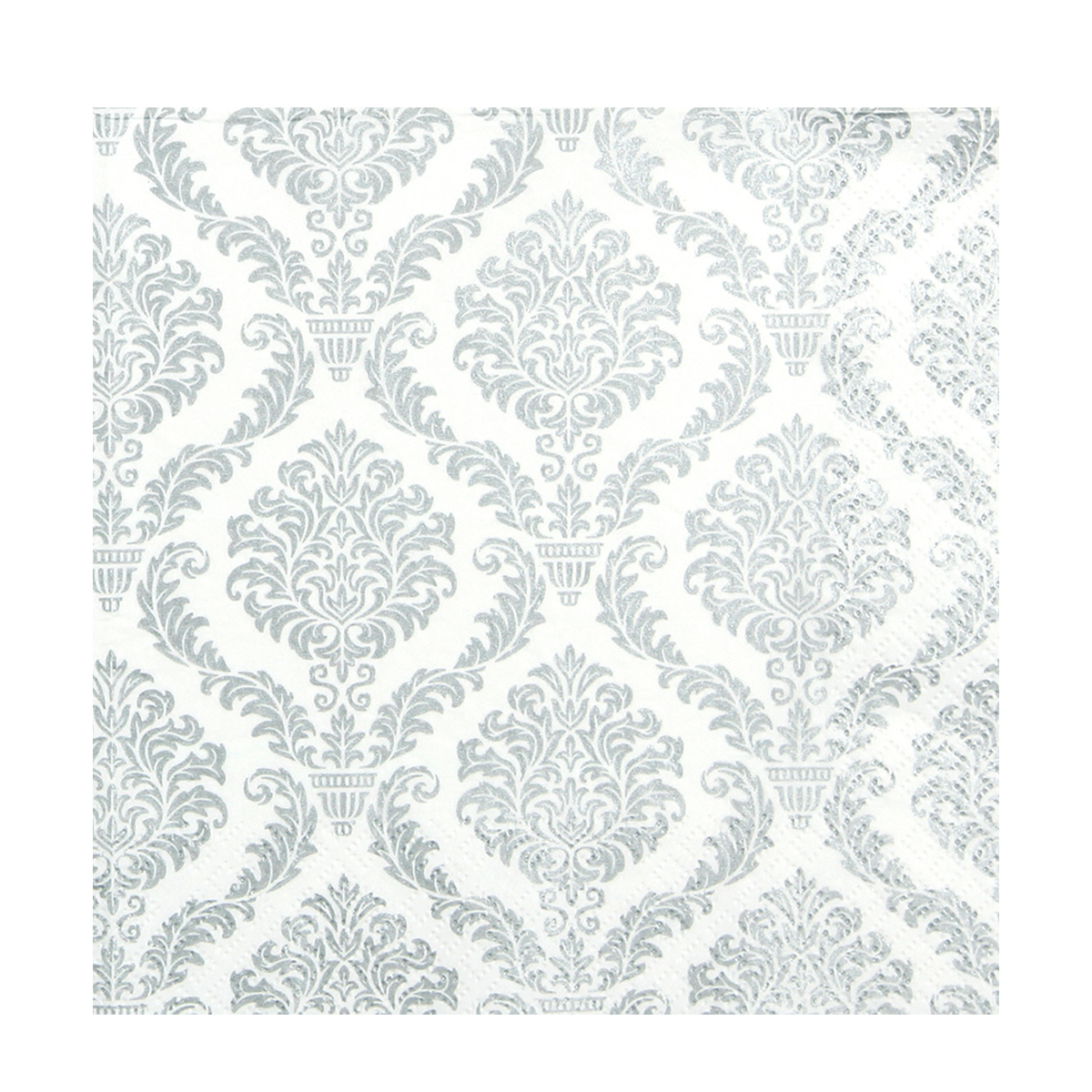 79168 Home Fashion Papierservietten Elegantes Silber, 33x33cm