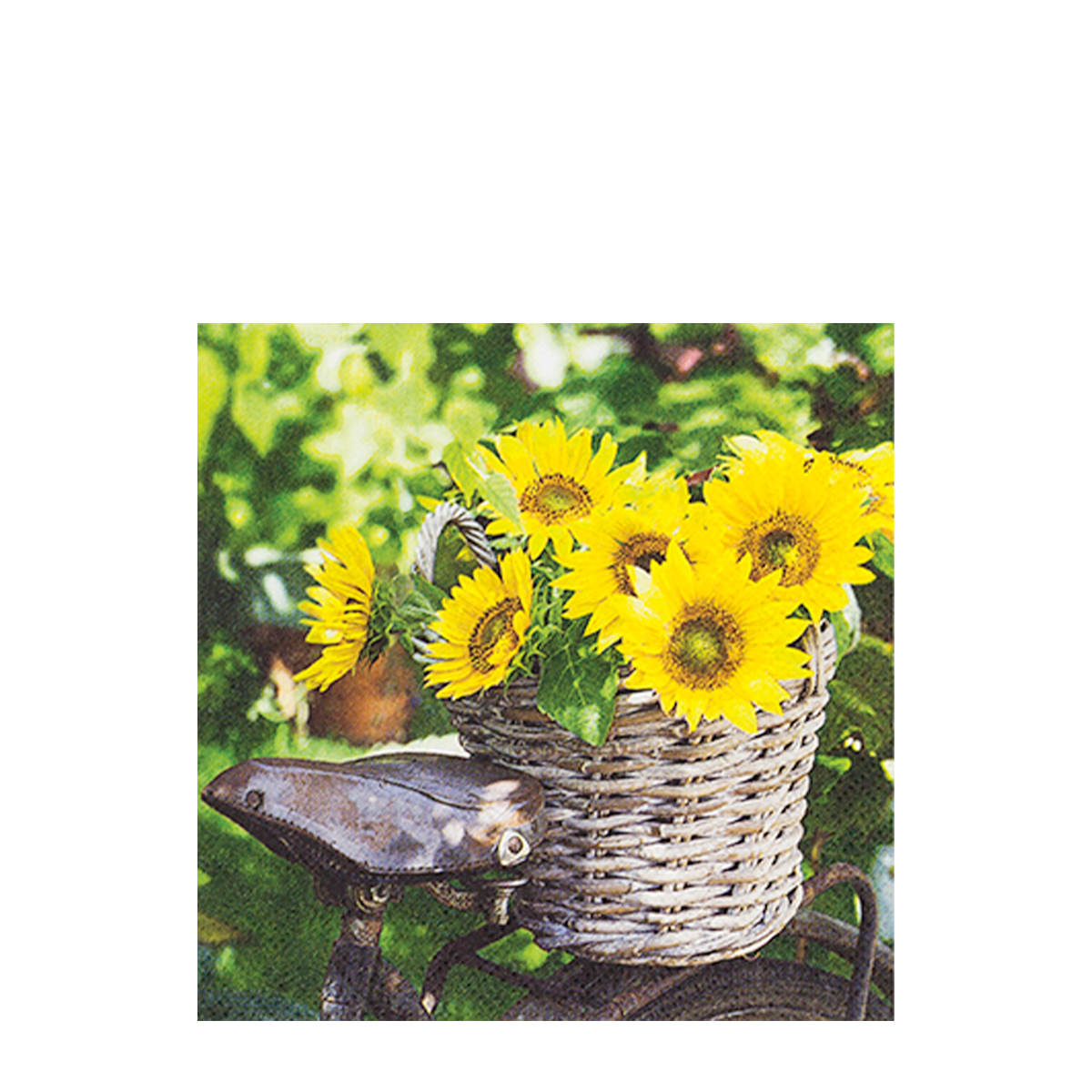 Home Fashion Papierservietten Sonnenblumen, Sunny Flower, 25x25cm