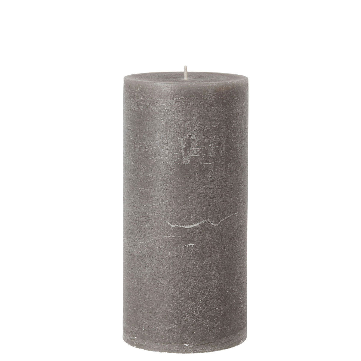 Stumpenkerze Rustic Taupe, Wachskerze 150mm, Ø70mm