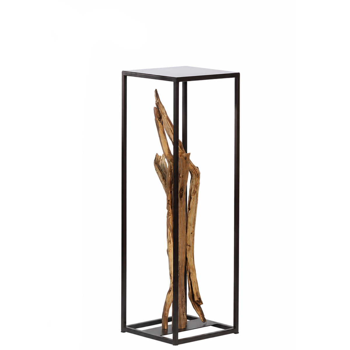 Deko Säule Moreno, Eisensäule mit Naturholz-Äste, 90cm, WMG Grünberger