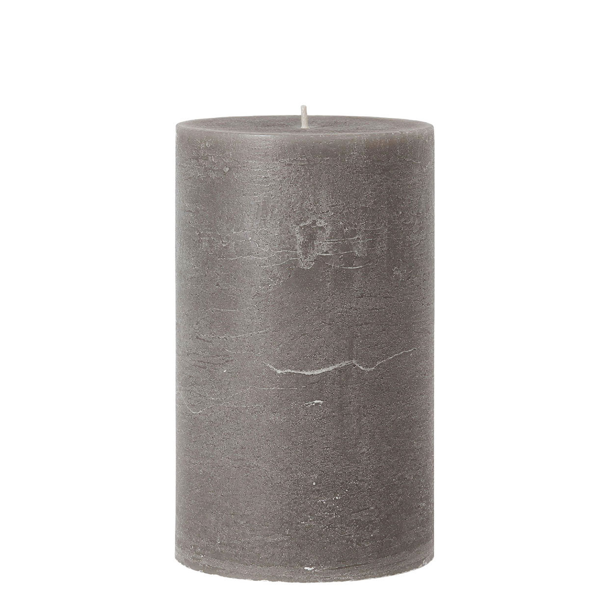 Stumpenkerze Rustic Taupe, Wachskerze 150mm, Ø100mm