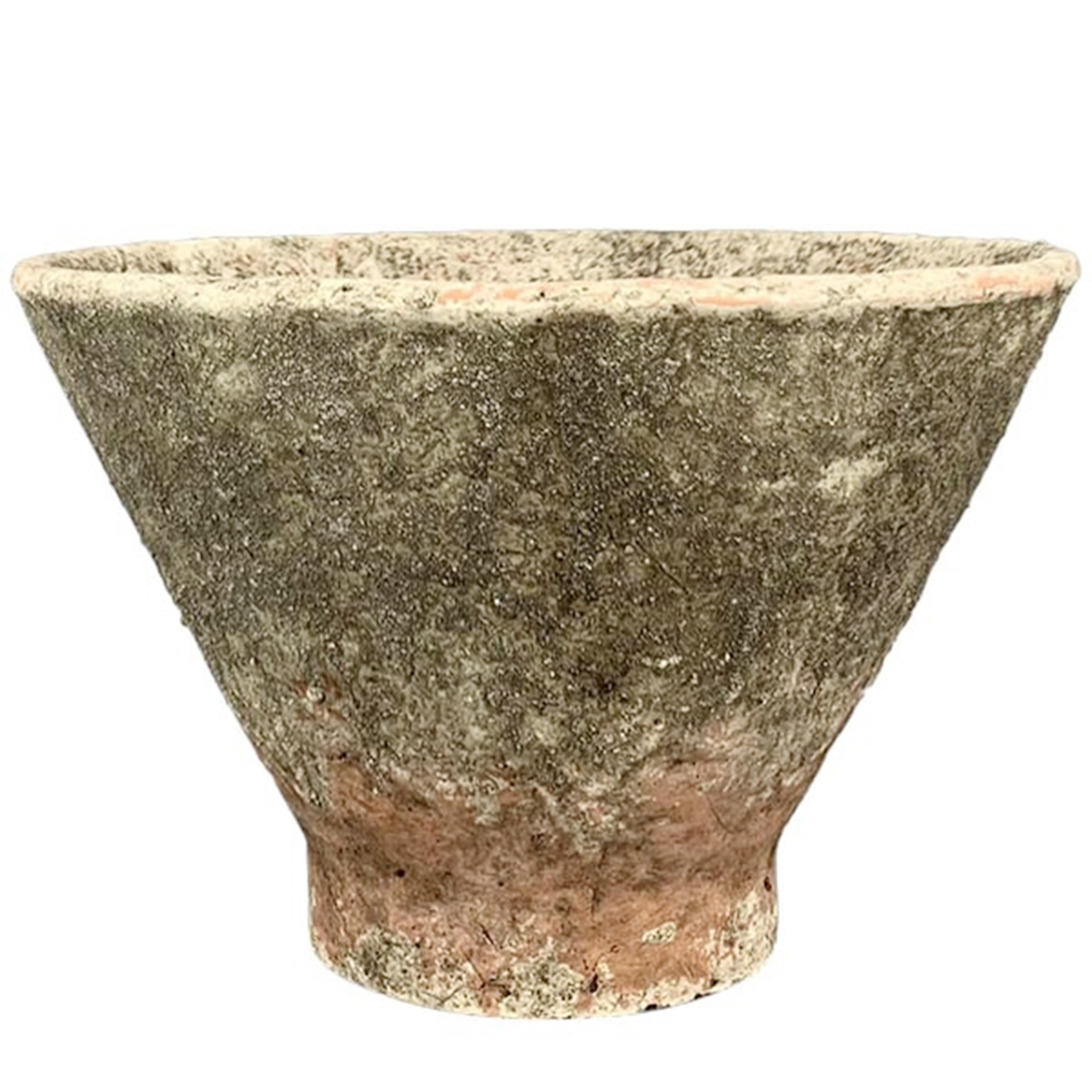 Deko Pflanzgefäß used look, Keramiktopf im Vintage Stil, Harztopf, 29cm