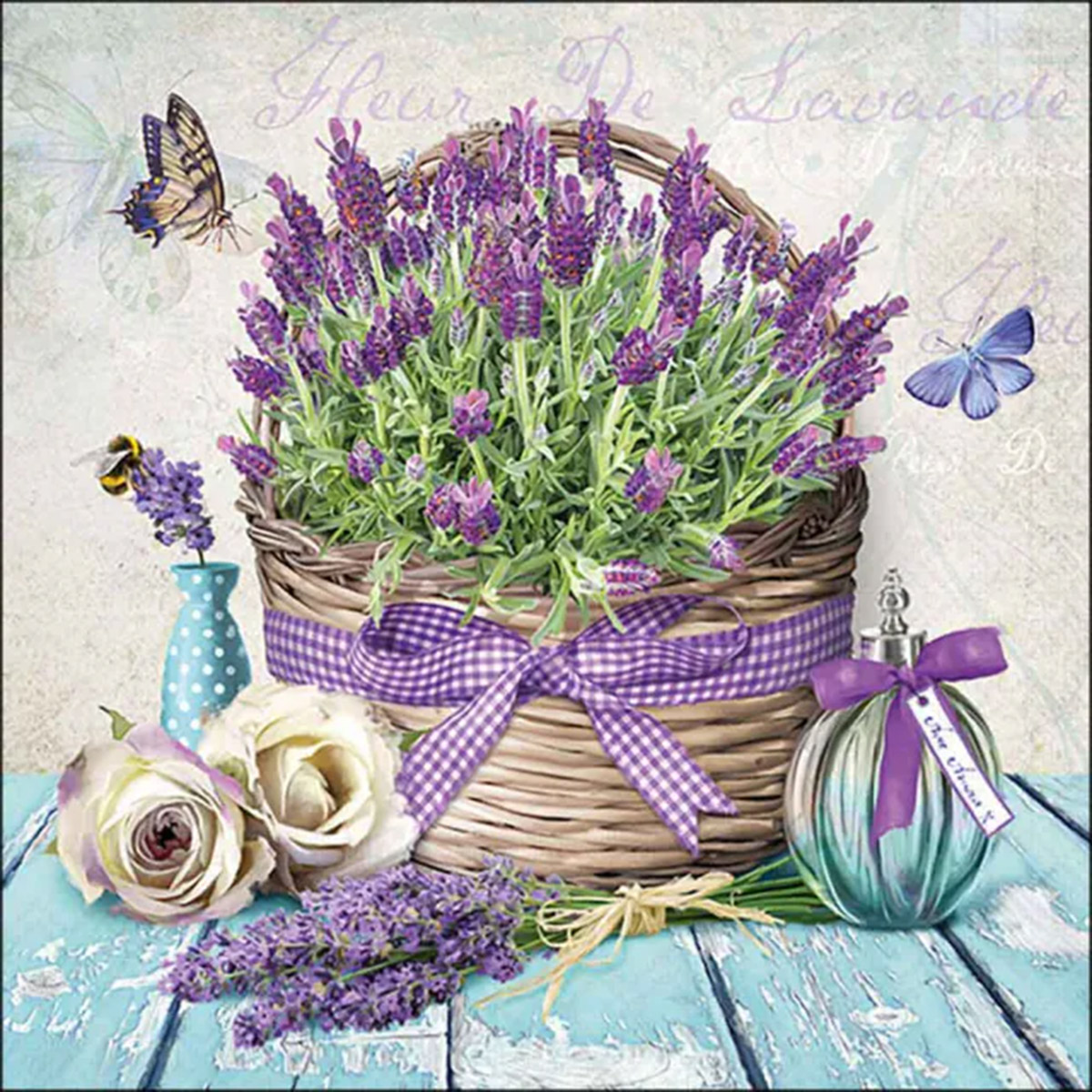 Ambiente Servietten Lavendel, Fleur de lavande, 33x33cm