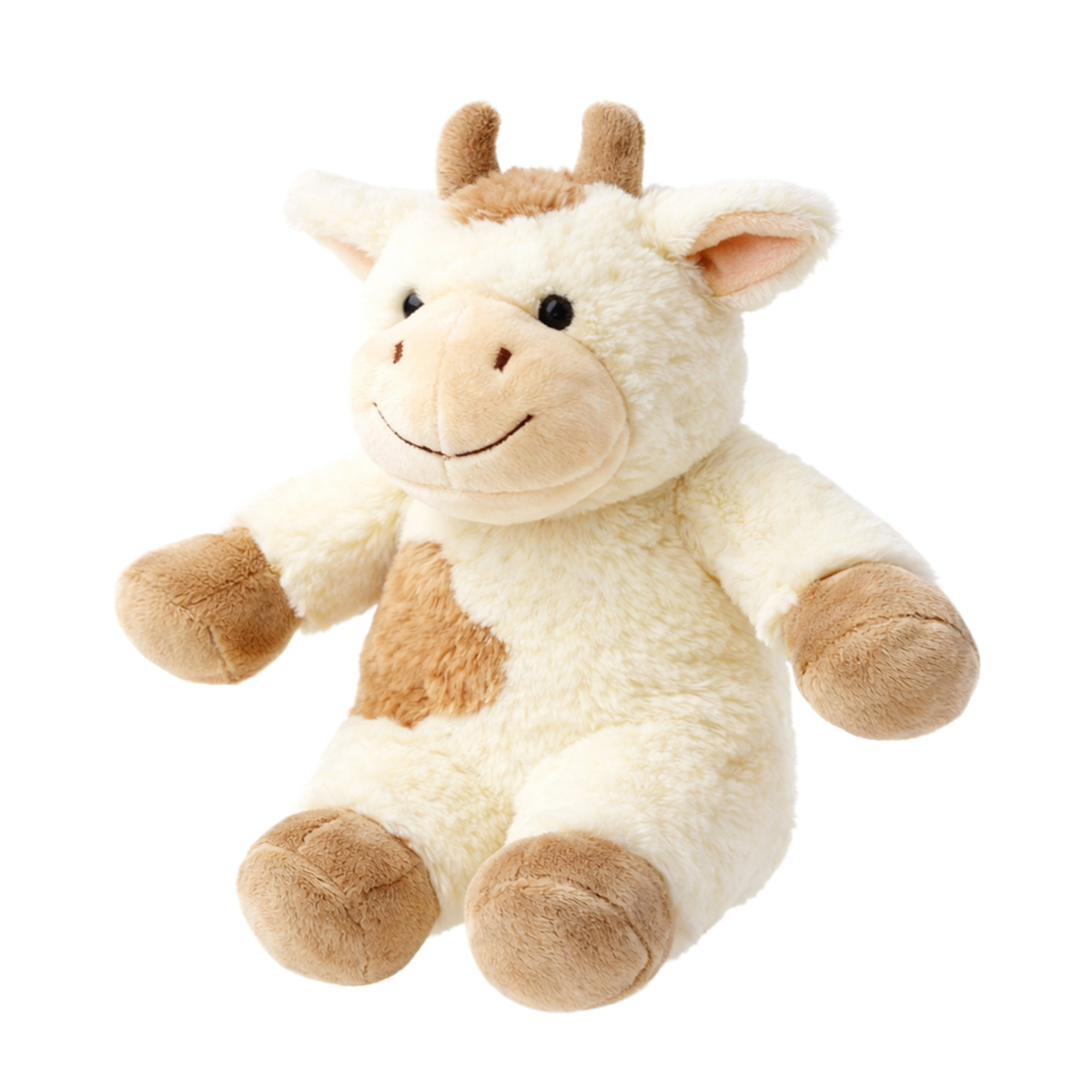 Plüschtier Kuh, Kuscheltier Kuh cremeweiß-braun, 28cm, Mars & More