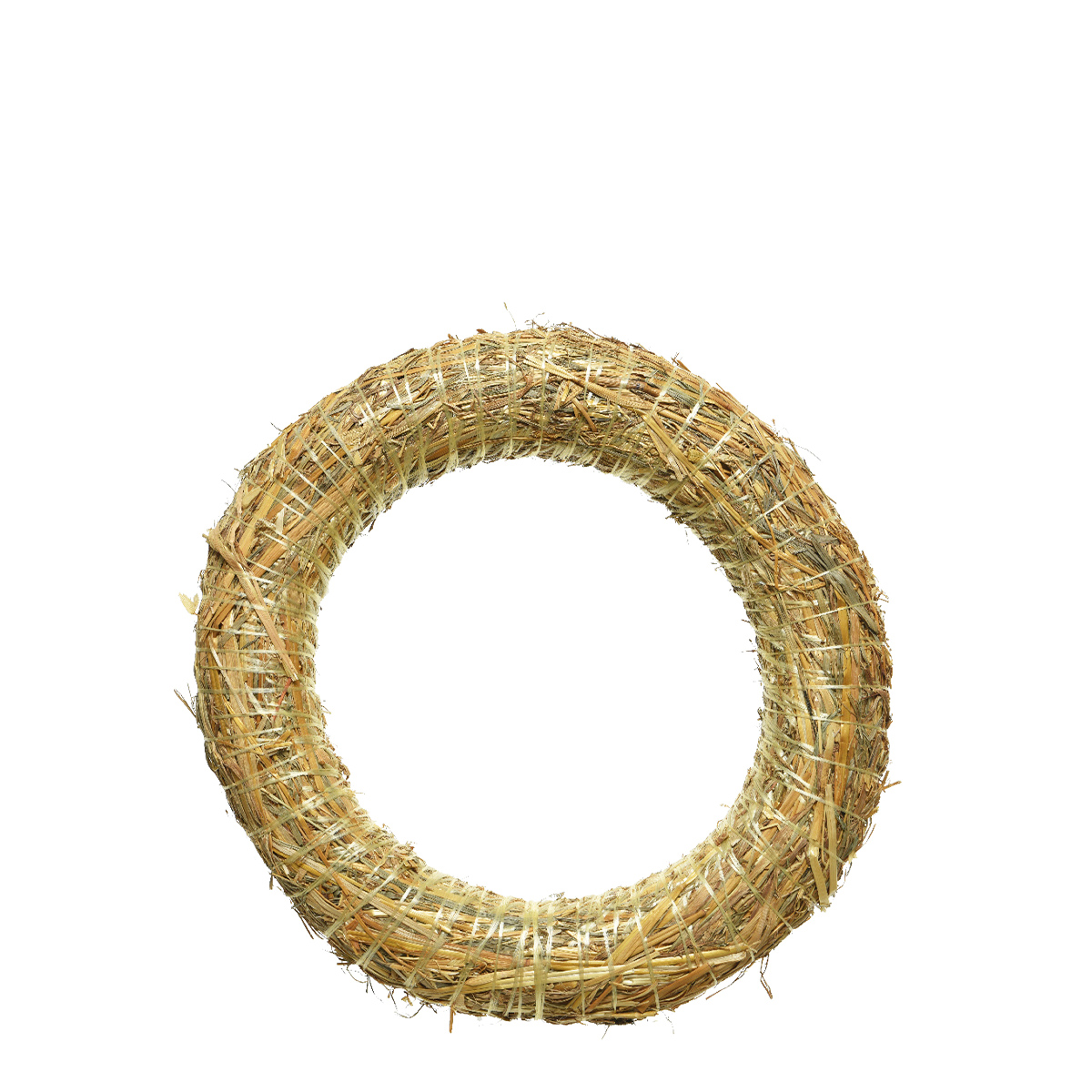 Strohkranz natur, Bastelkranz, Kranz-Rohling aus Stroh, Ø20cm