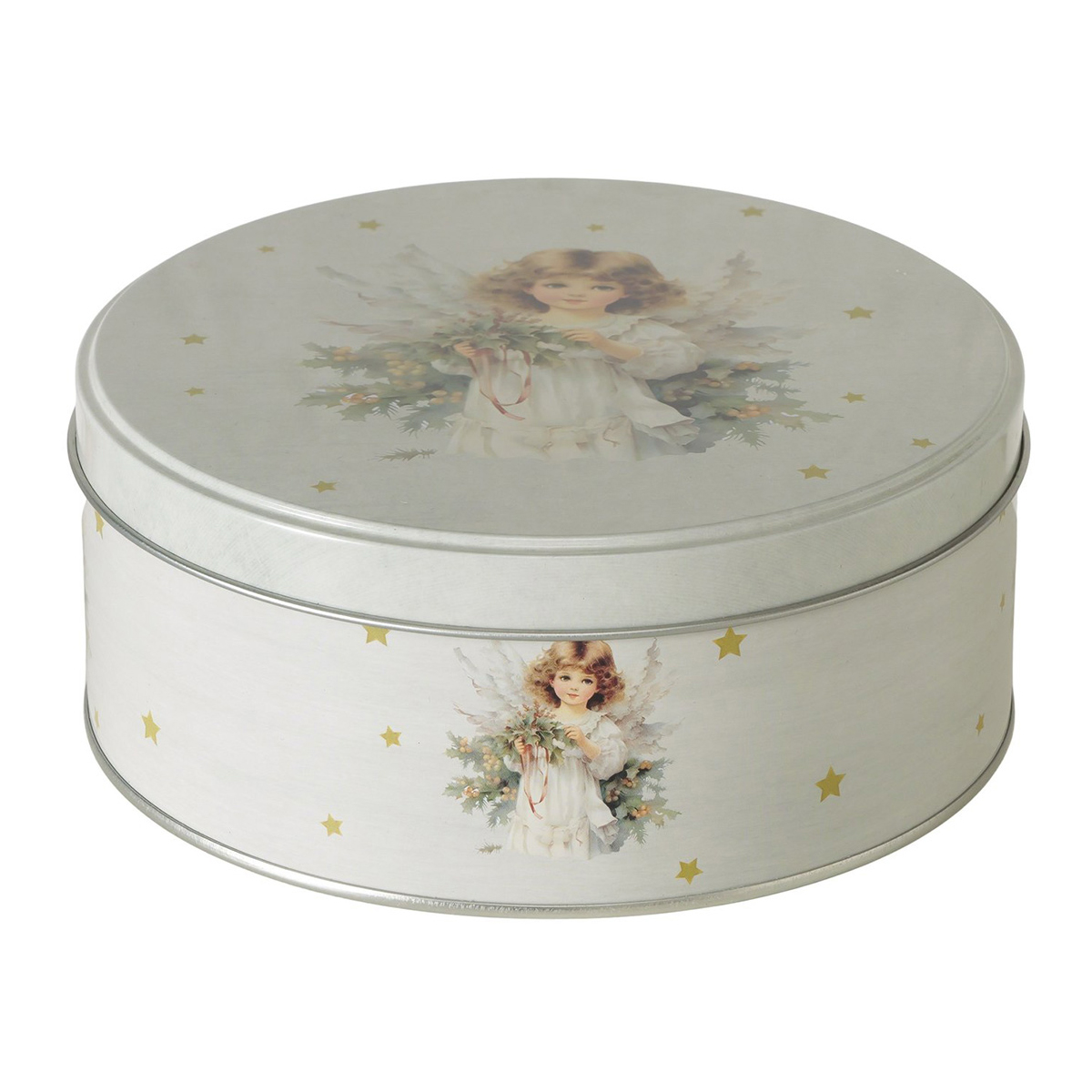 Vorratsdose Engel Clara cremeweiß, Ø17cm, Boltze Home Collection